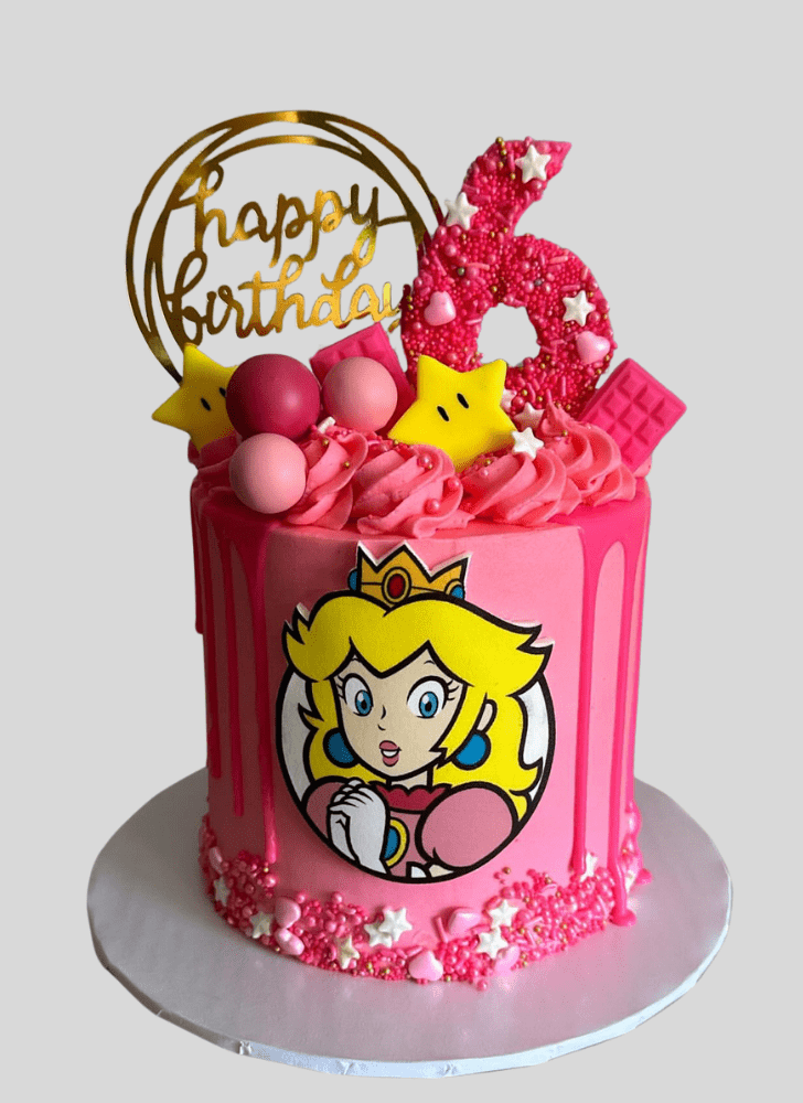 Pretty Princess Peach Cake