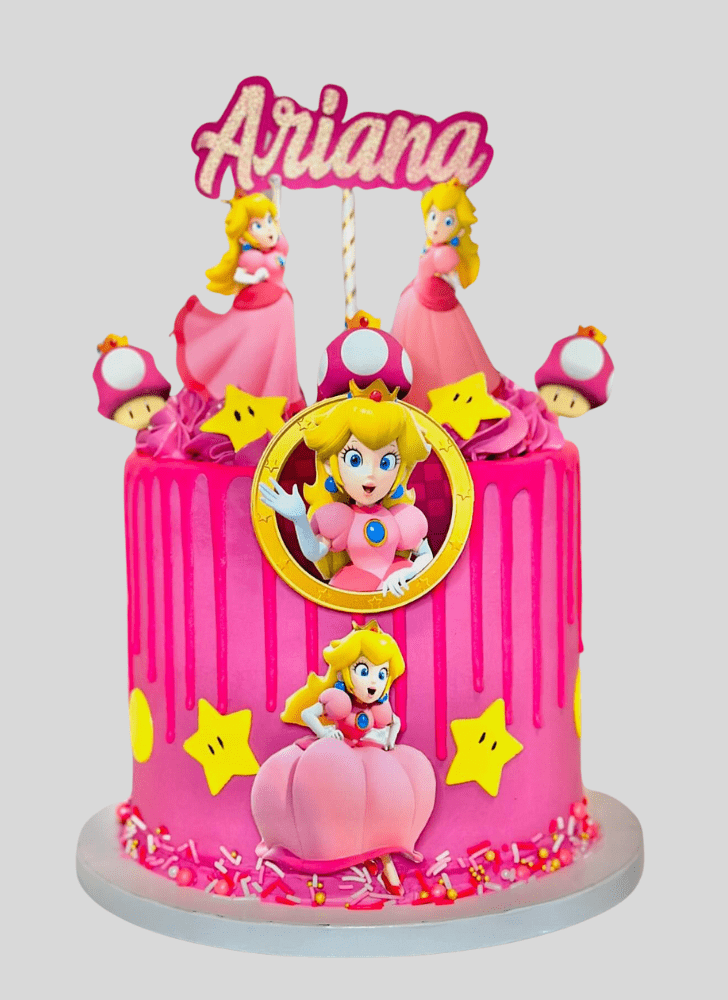Radiant Princess Peach Cake