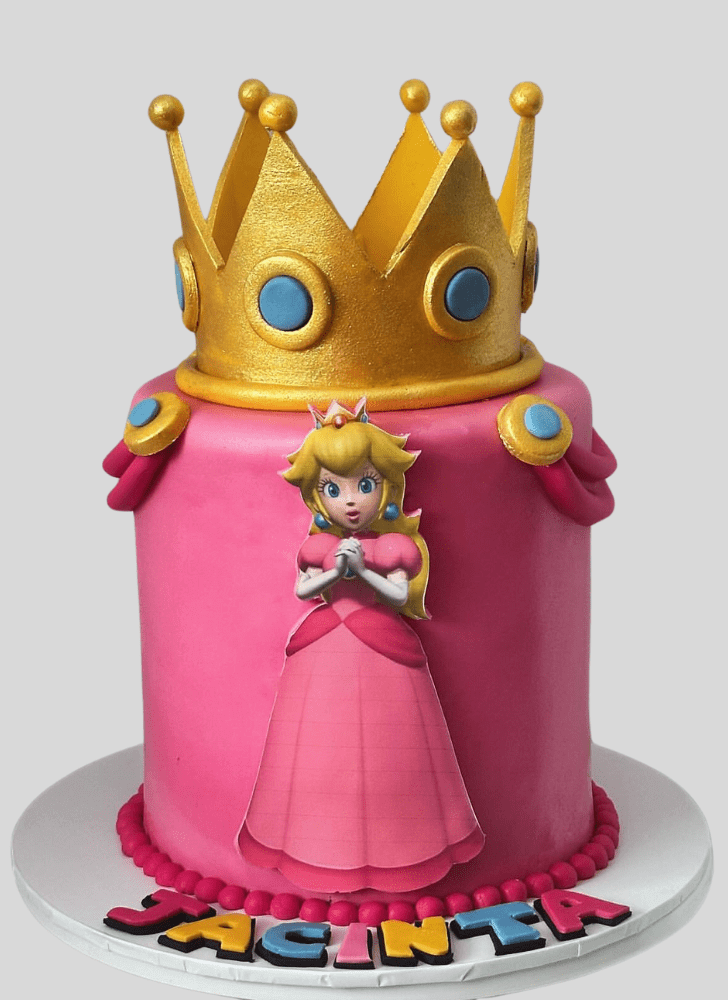 Refined Princess Peach Cake