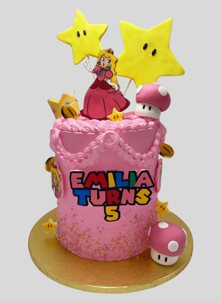 Shapely Princess Peach Cake