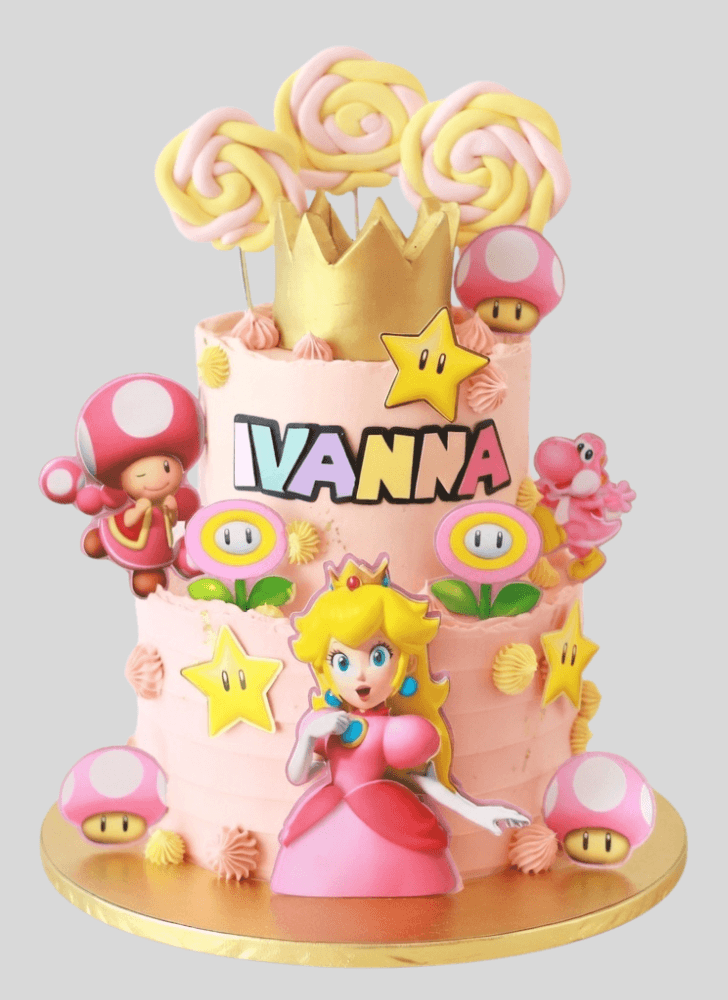 Splendid Princess Peach Cake