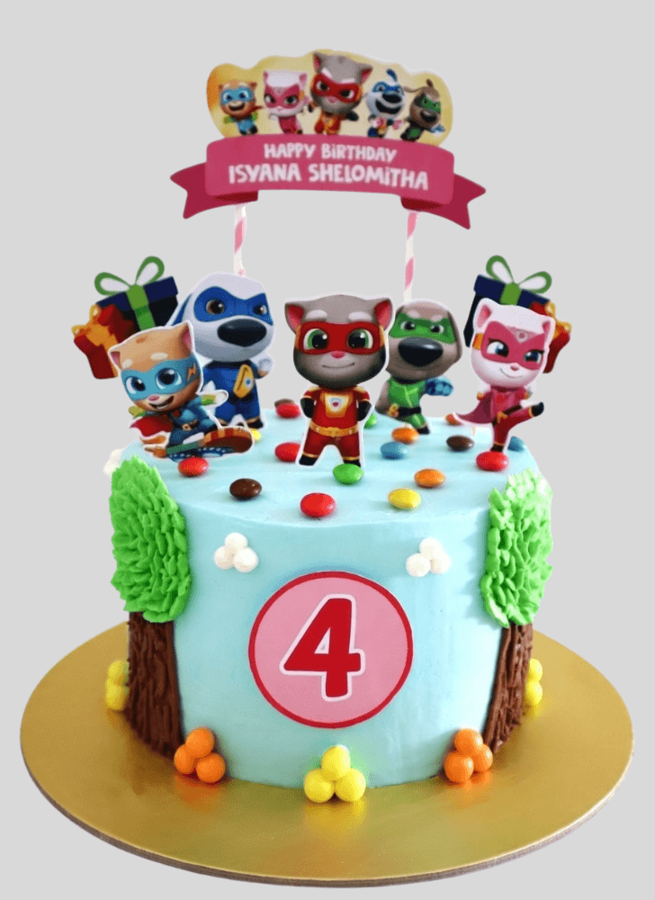 Admirable Talking Tom Cake Design