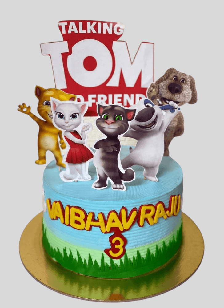 Cute Talking Tom Cake