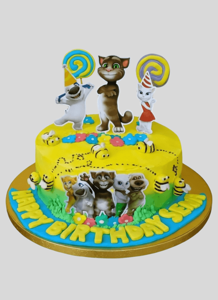 Dazzling Talking Tom Cake