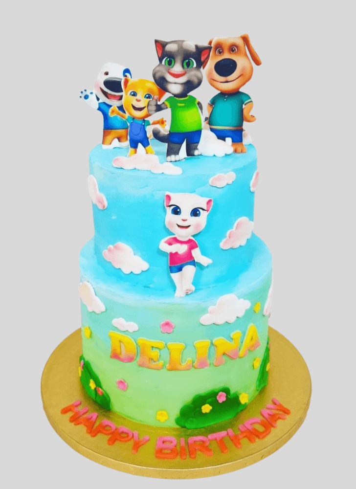 Delicate Talking Tom Cake