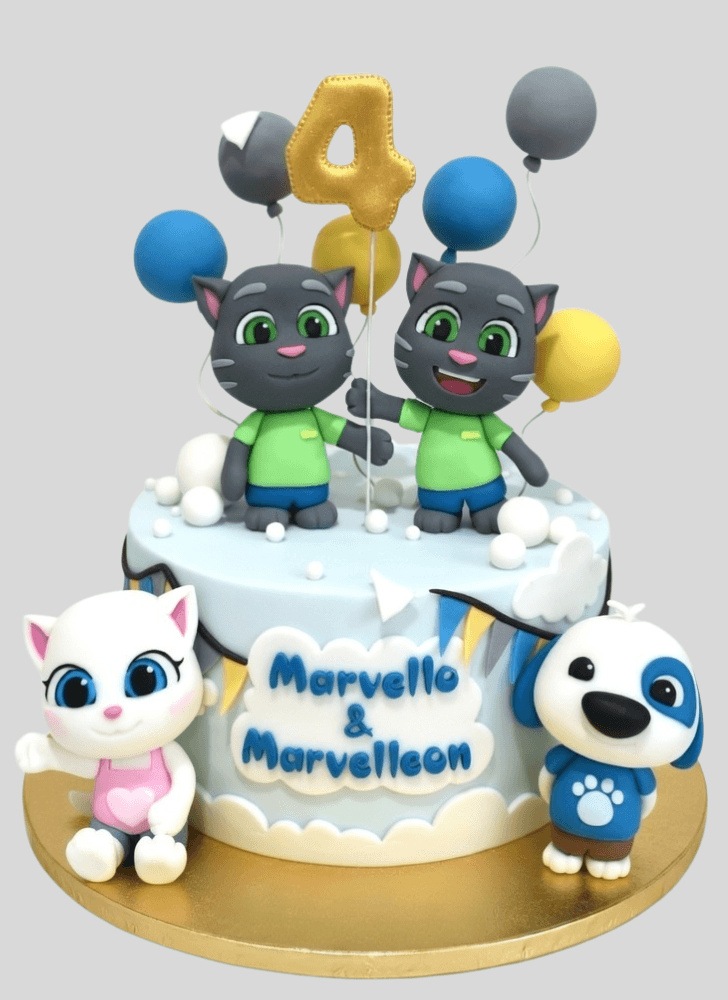 Elegant Talking Tom Cake
