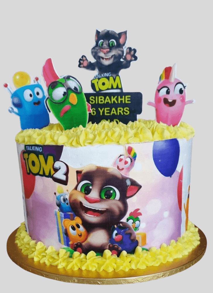 Exquisite Talking Tom Cake