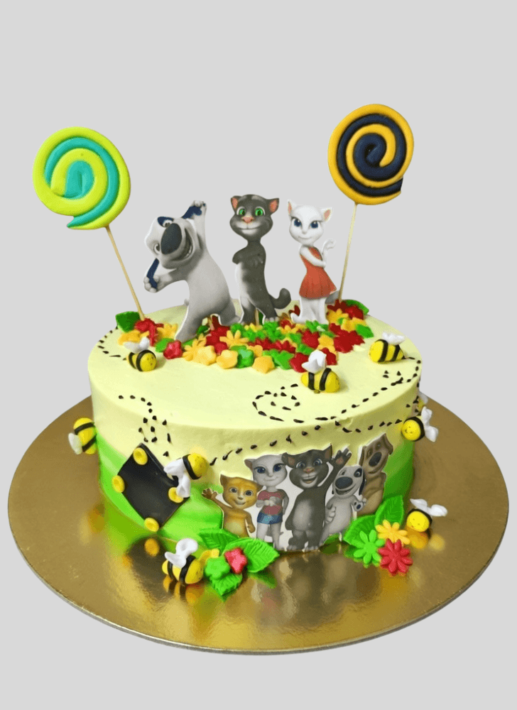 Fascinating Talking Tom Cake