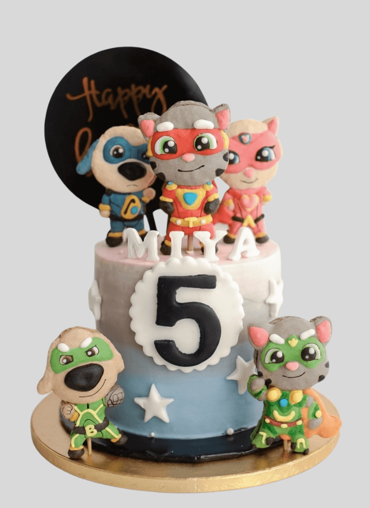 Fetching Talking Tom Cake