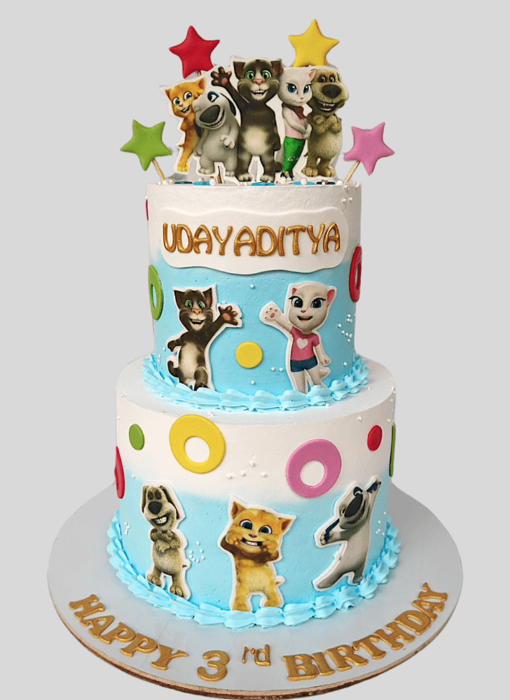 Superb Talking Tom Cake