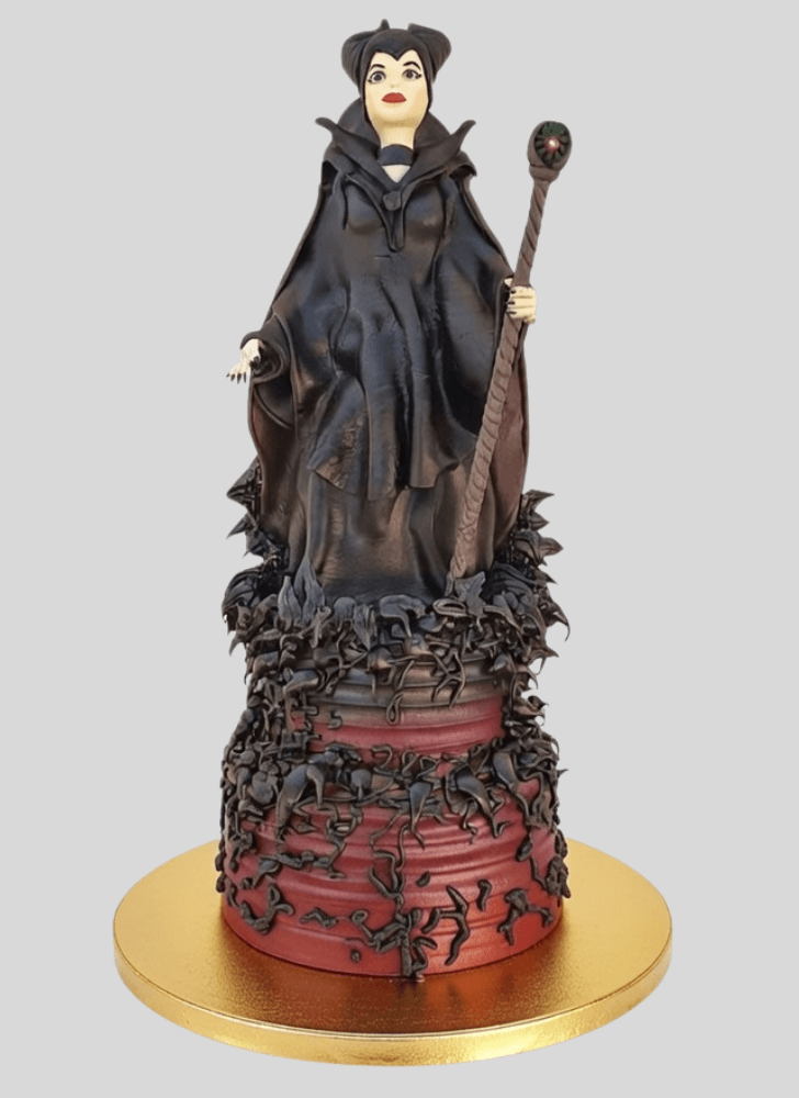 Slightly Maleficent Cake