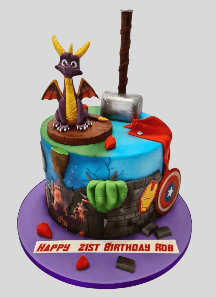 Charming Spyro Cake