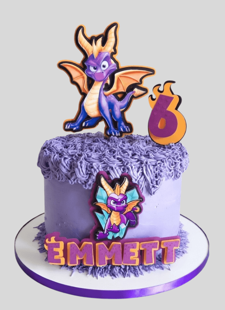 Lovely Spyro Cake Design