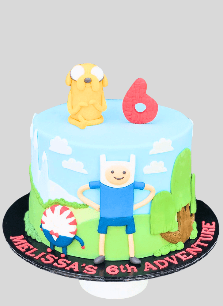 Delicate Adventure Time Cake