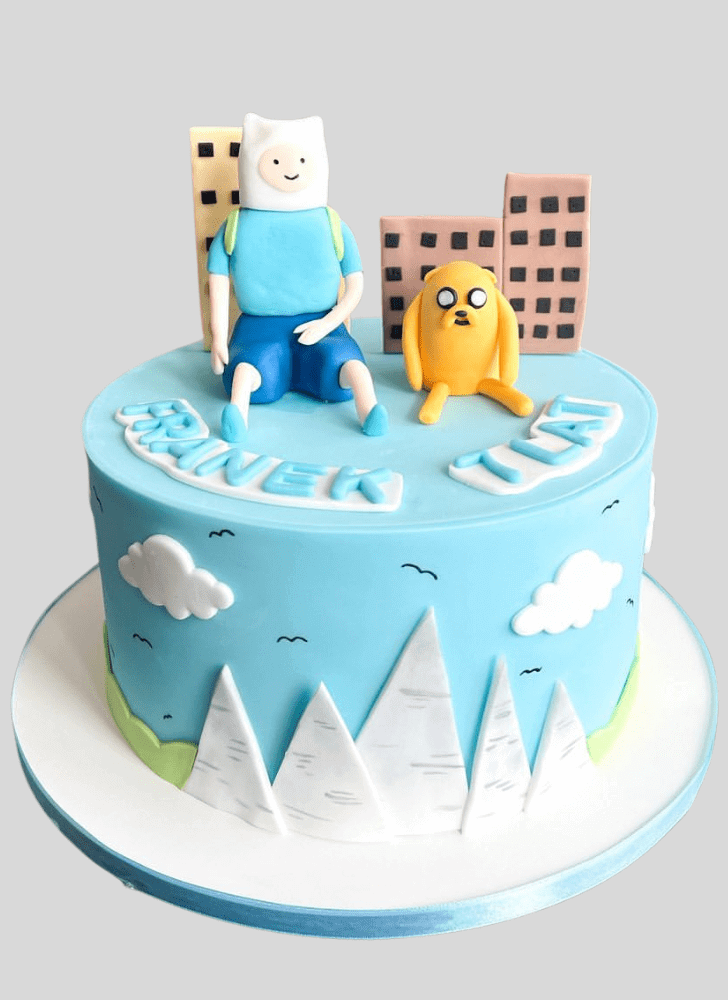 Pleasing Adventure Time Cake