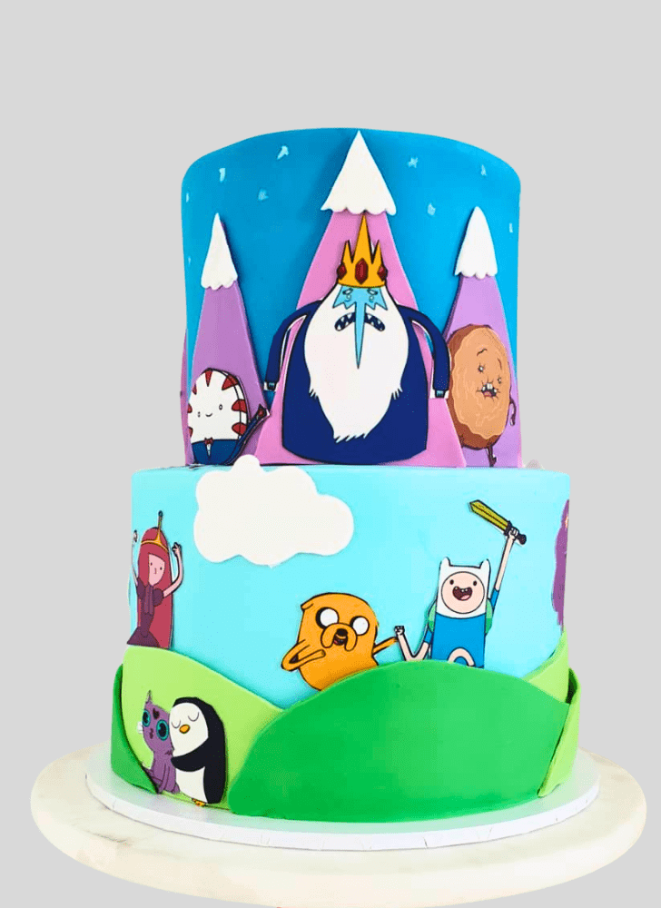 Superb Adventure Time Cake