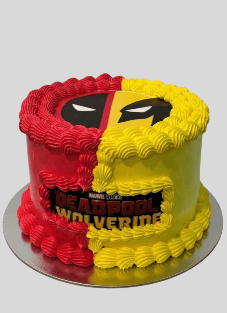 Magnificent Deadpool and Wolverine Cake