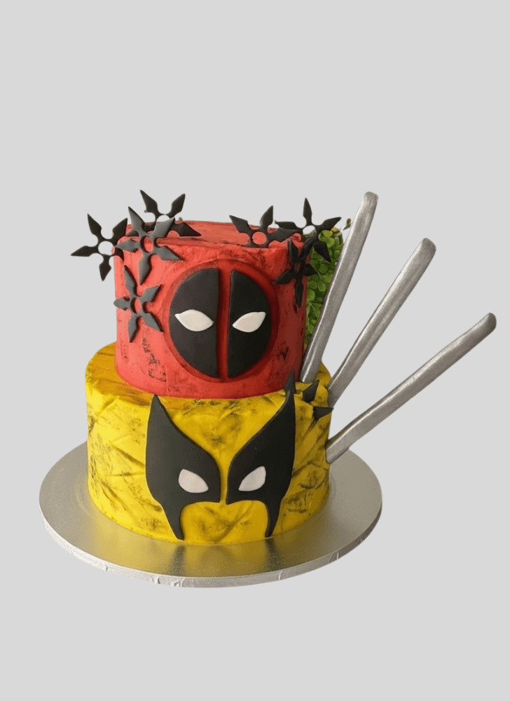 Pleasing Deadpool and Wolverine Cake