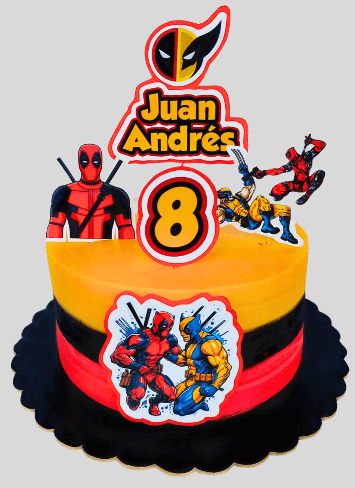 Refined Deadpool and Wolverine Cake