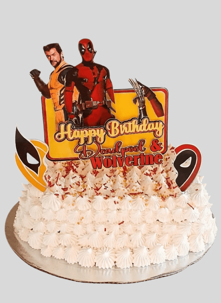 Wonderful Deadpool and Wolverine Cake Design