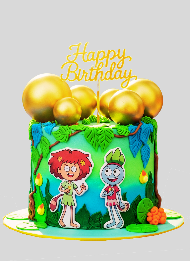 Charming Amphibia Cake