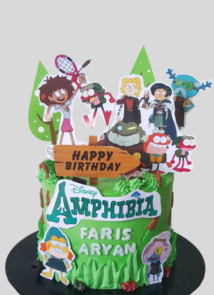Enticing Amphibia Cake