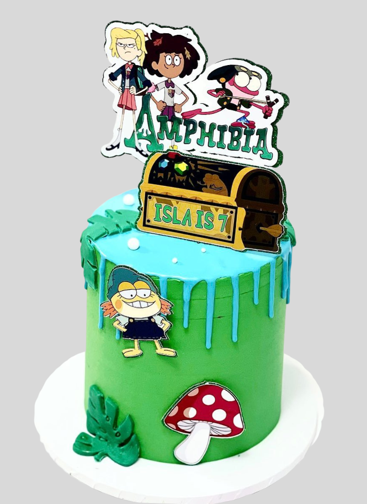 Inviting Amphibia Cake