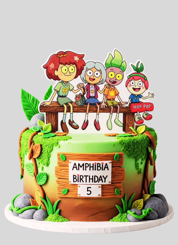 Stunning Amphibia Cake