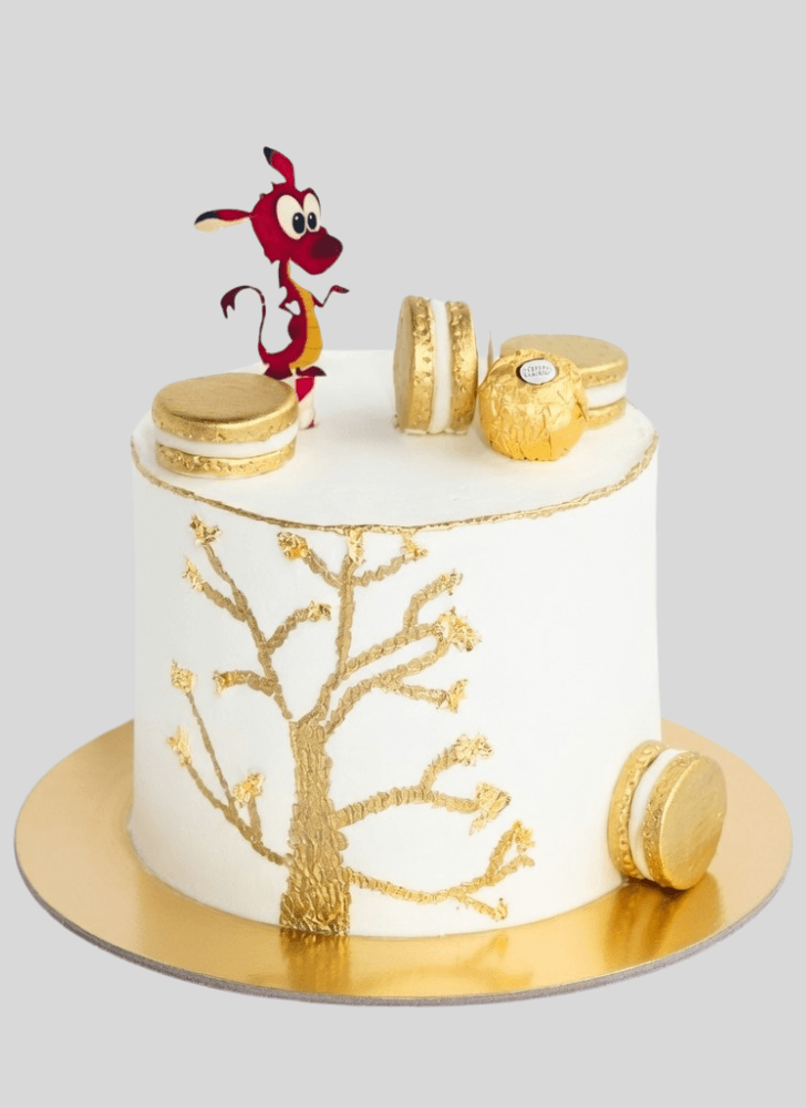 Adorable Mushu Cake