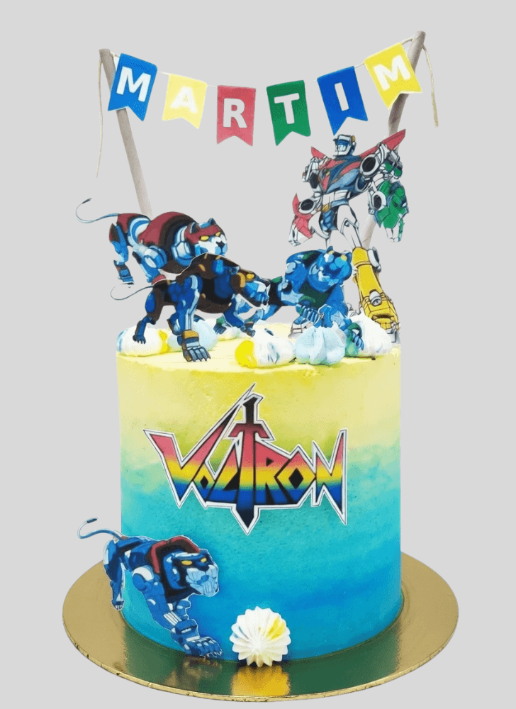 Slightly Voltron Cake