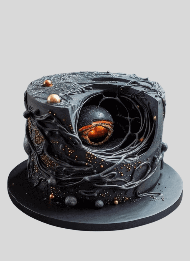 Admirable Black Hole Cake Design