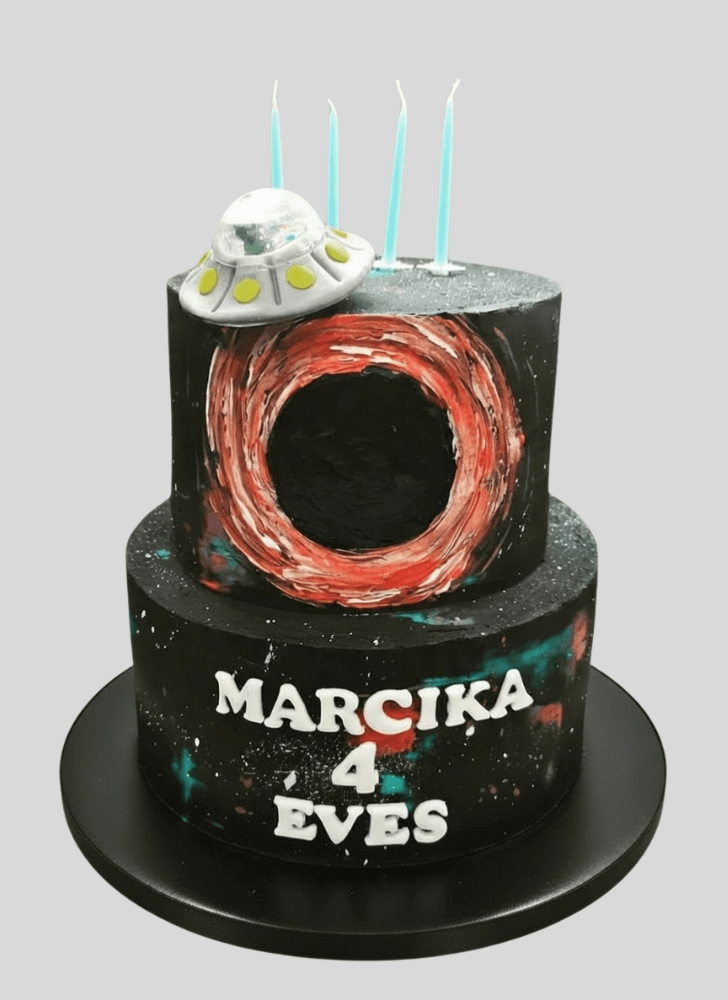 Captivating Black Hole Cake