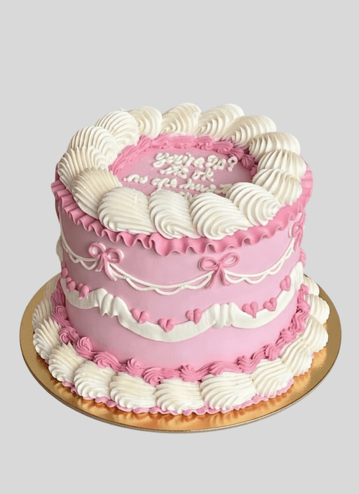 Shapely Romantic Cake