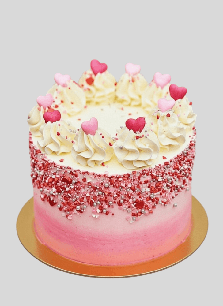 Slightly Romantic Cake