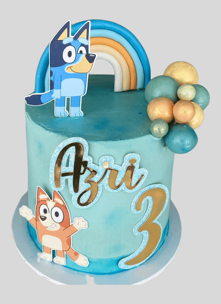 Beauteous Bluey Cake