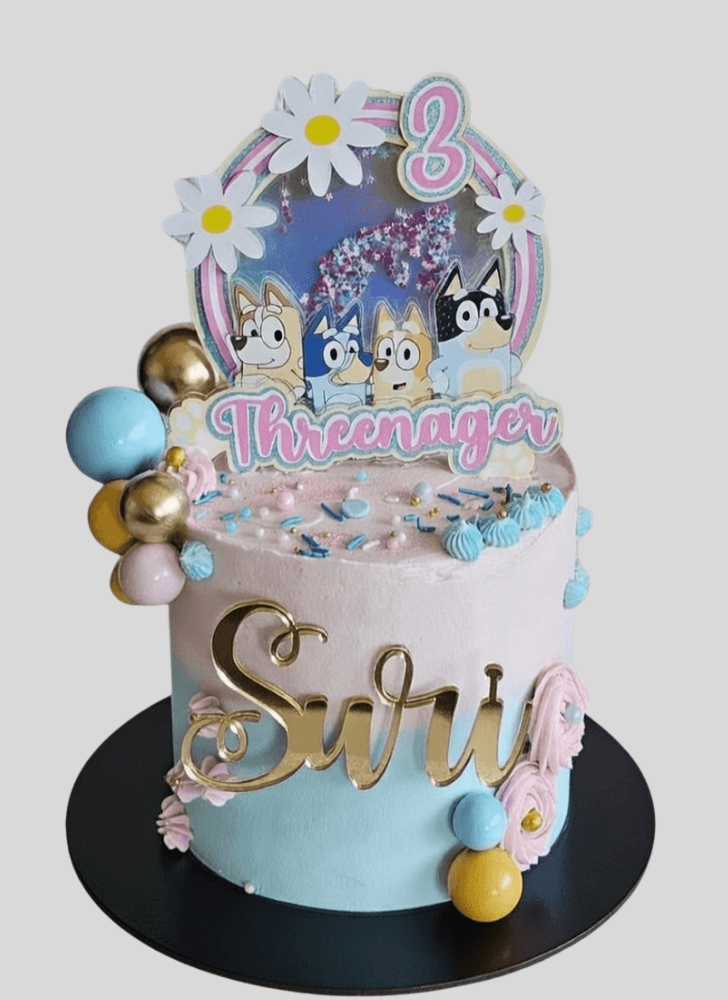 Graceful Bluey Cake