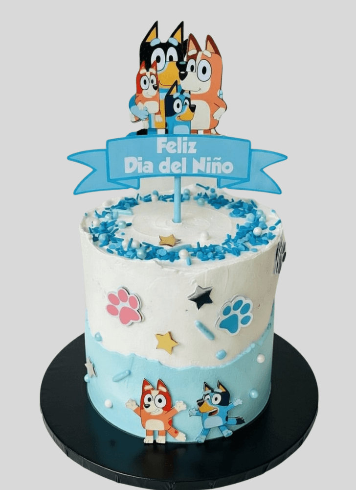 Inviting Bluey Cake