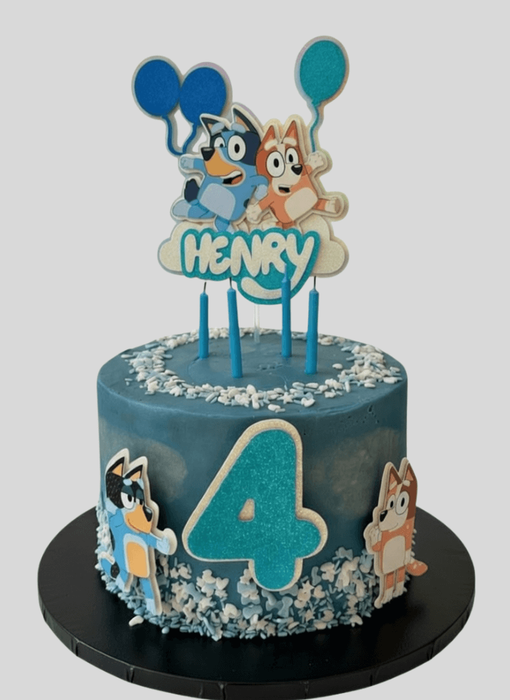 Lovely Bluey Cake Design