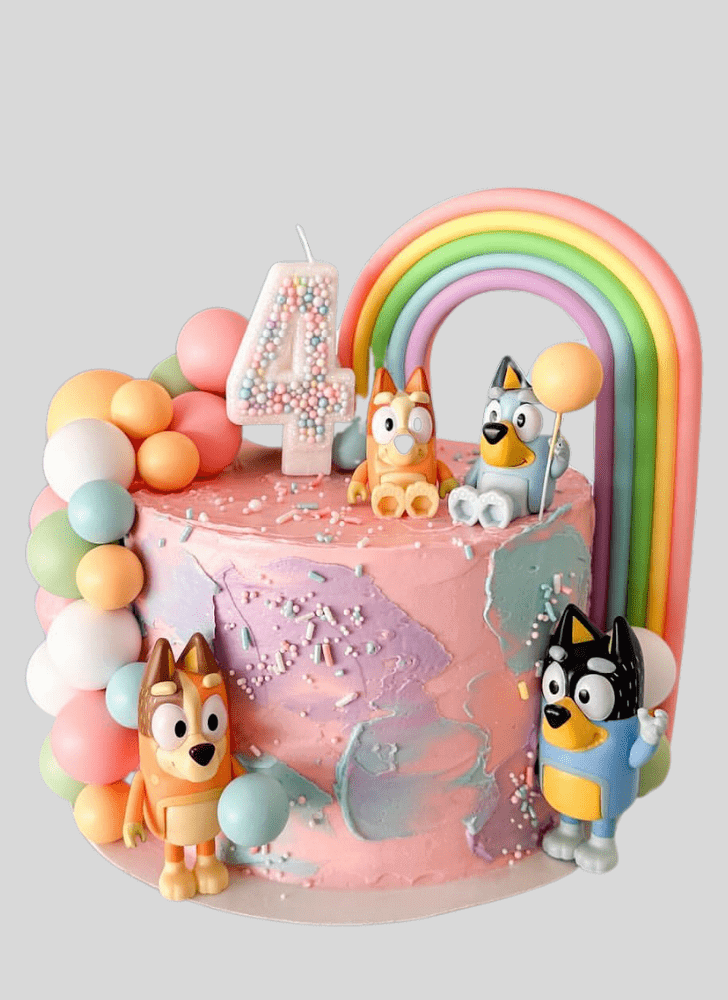 Pleasing Bluey Cake