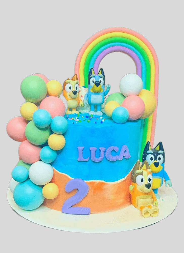Pretty Bluey Cake