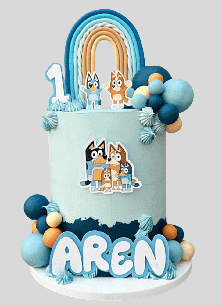 Radiant Bluey Cake