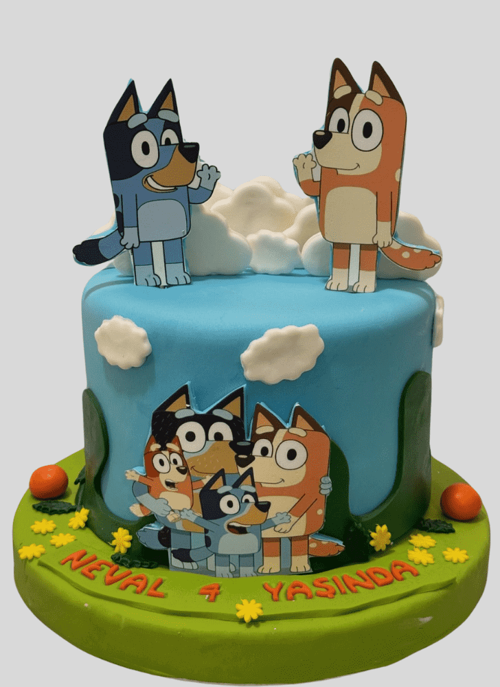 Resplendent Bluey Cake