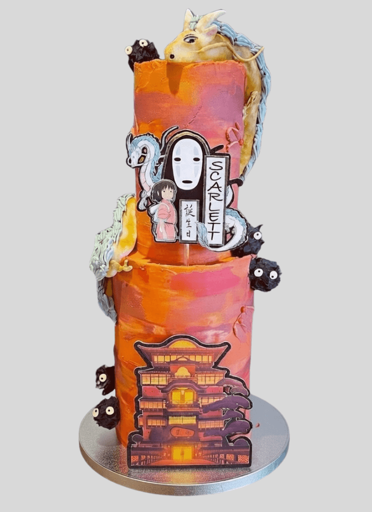 Elegant Spirited Away Cake