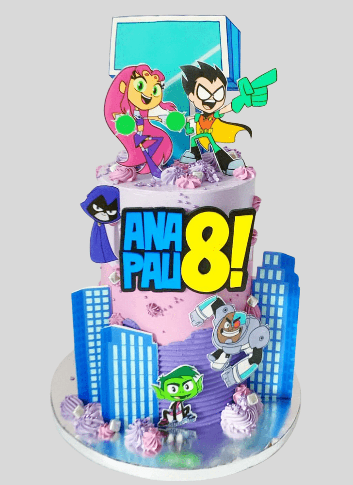 Appealing Teen Titans Go Cake