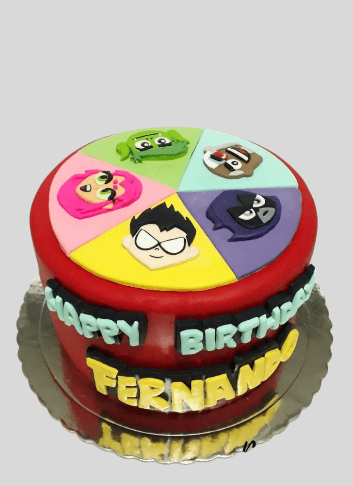 Elegant Teen Titans Go Cake
