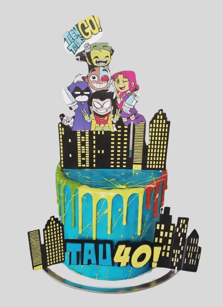 Enticing Teen Titans Go Cake