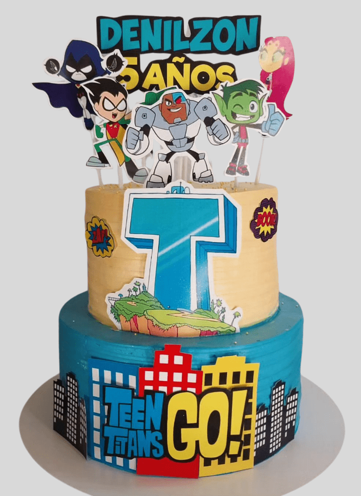 Refined Teen Titans Go Cake