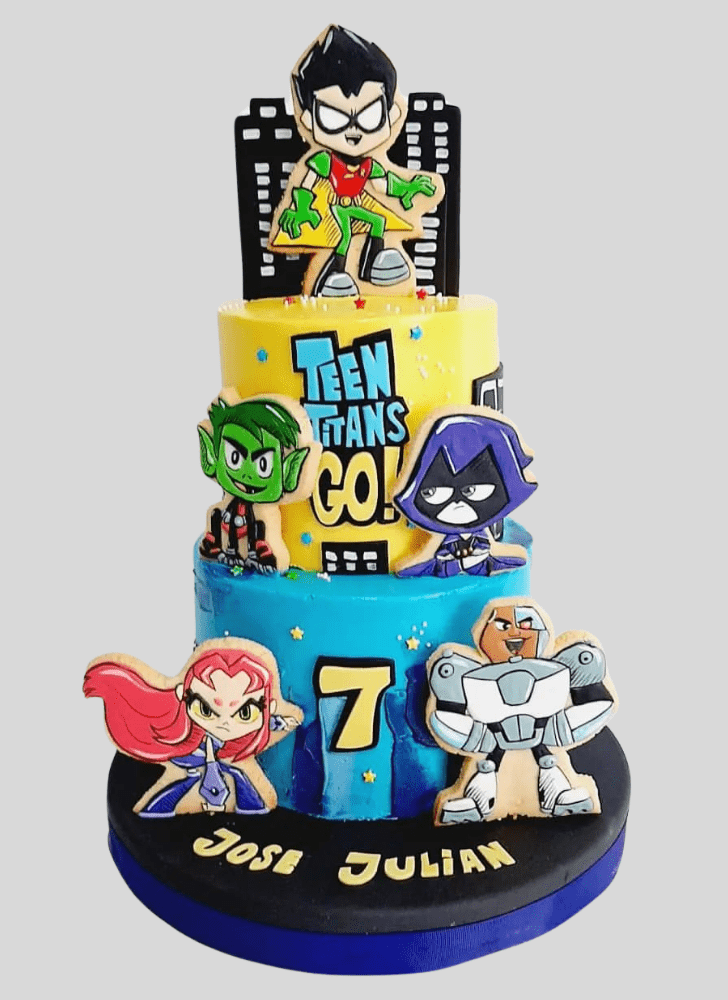 Resplendent Teen Titans Go Cake