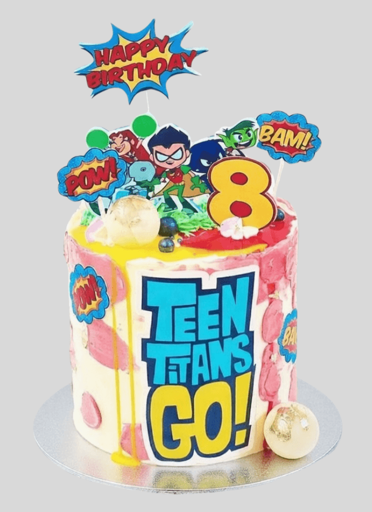 Shapely Teen Titans Go Cake