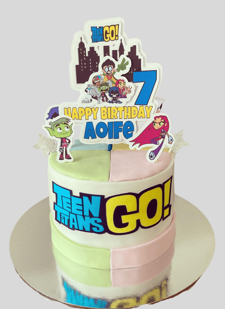 Superb Teen Titans Go Cake